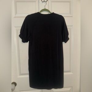 Black Short Sleeve Tshirt Dress
